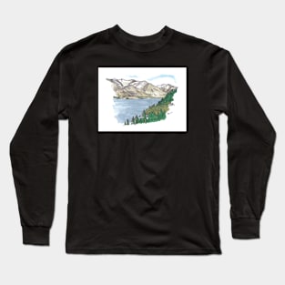 Walter Peak from Seven Mile Point Long Sleeve T-Shirt